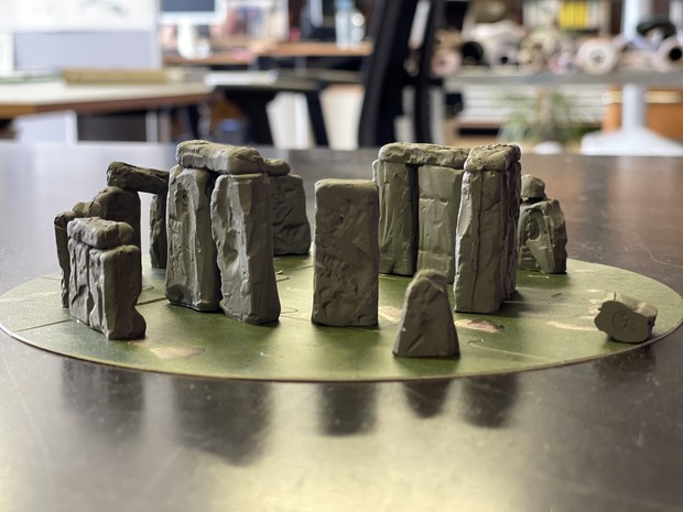 Stonehenge-Modell aus Knete (Foto: LWL/ M. Lagers) Stonehenge-Modell aus Knete (Foto: LWL/ M. Lagers)
