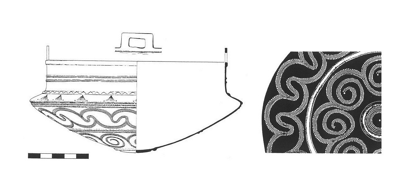 Abb. 3. Gegossenes Bronzebecken aus Rheda, Stadt Rheda-Wiedenbrück (Kr. Gütersloh) © Olaf Höckmann (aus: Höckmann 2012, 12 Abb. 2).
