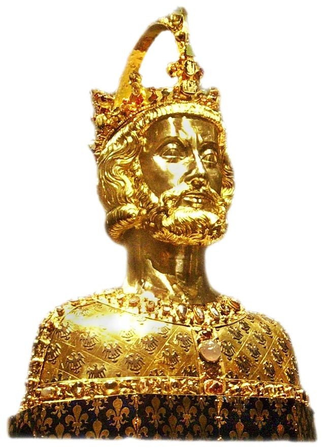 Goldene Büste Karls des Großen