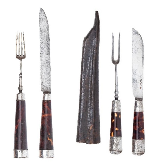 Schaufel- und Spießgabel im Vergleich.