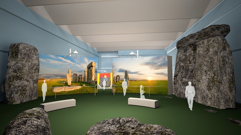 Grafische Gestaltung der Ausstellungshalle