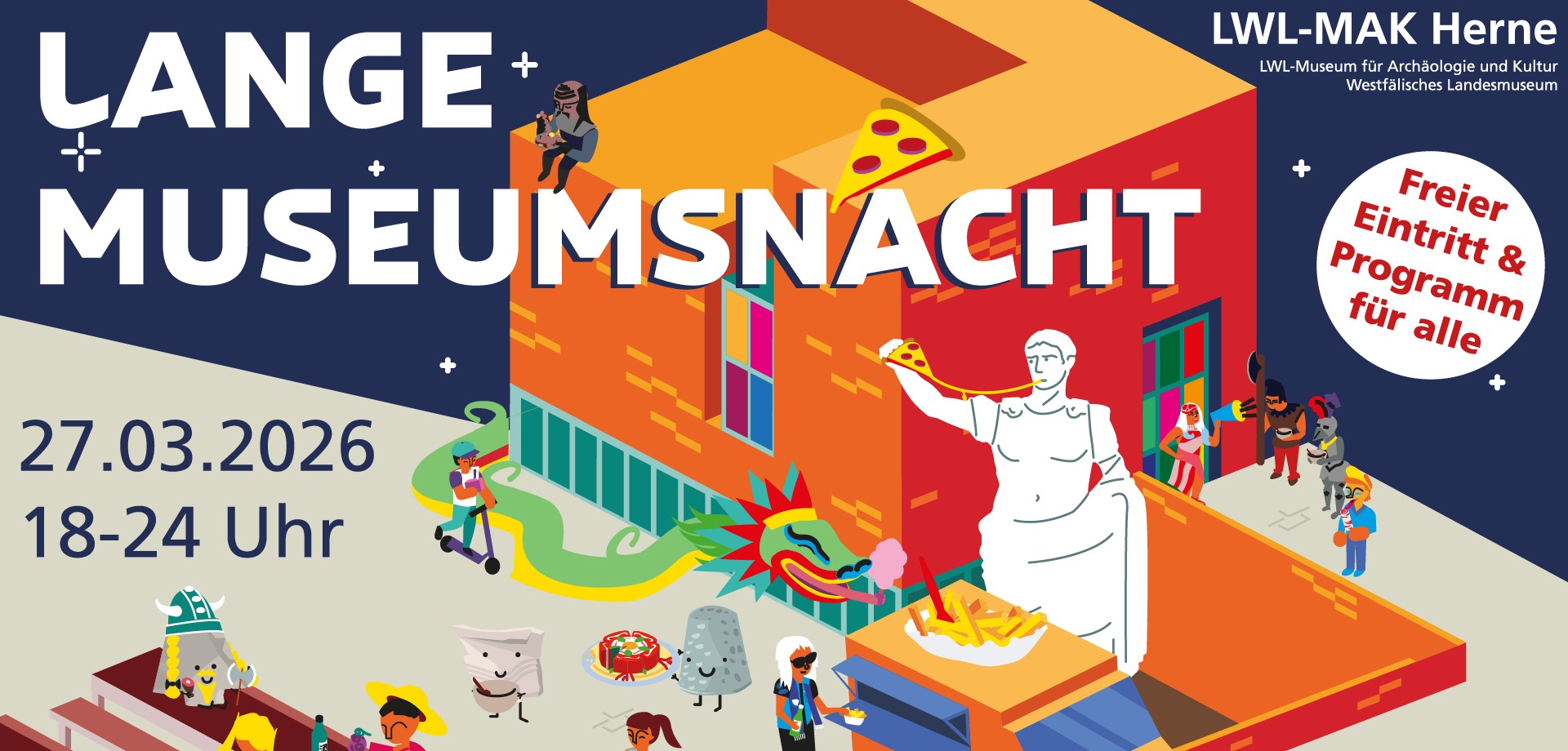 Zwei Besuchende der langen Museumsnacht, LWL / Malte Hömberg